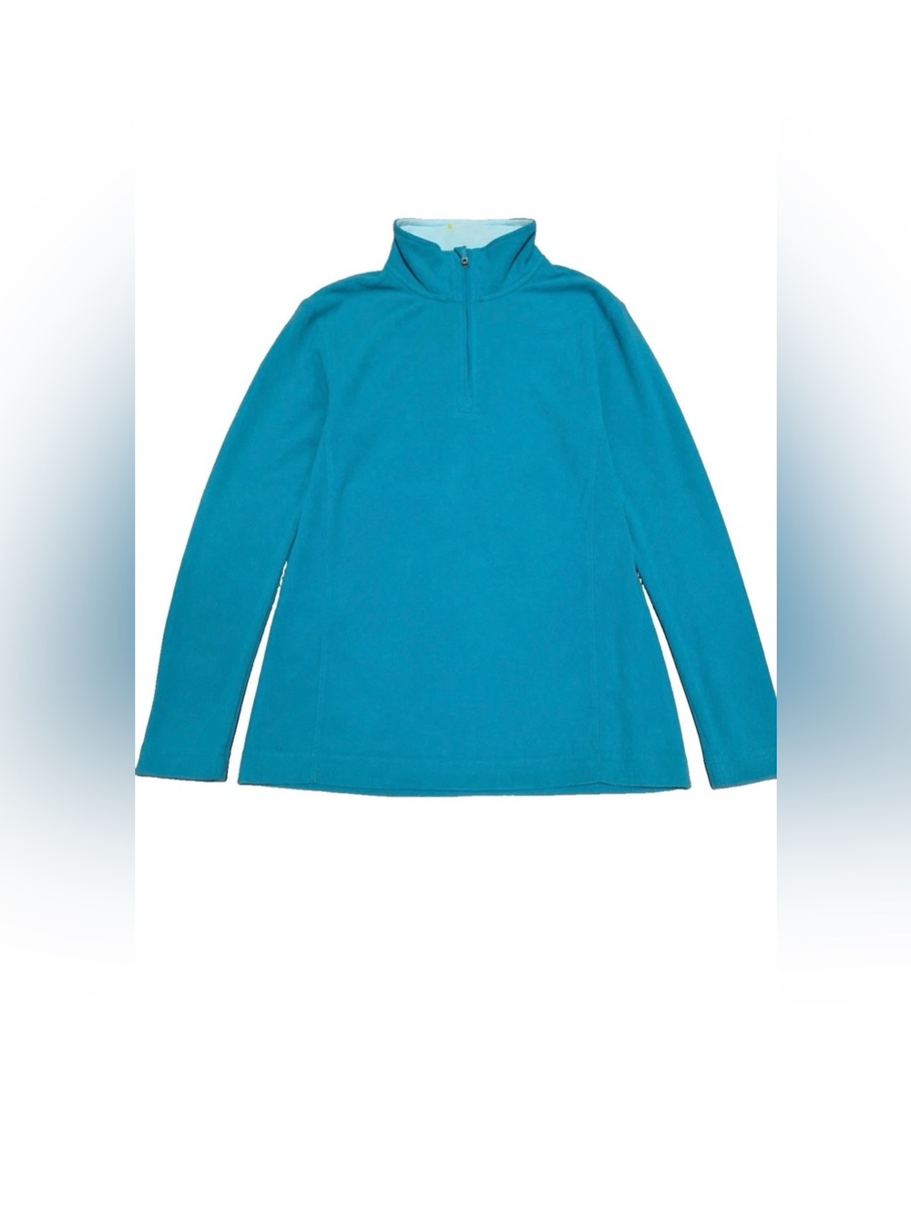 Women's Teal Half-Zip Pullover Sweater